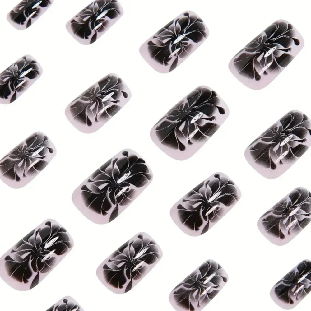 Purple Designer Fake Press On Nails NWT